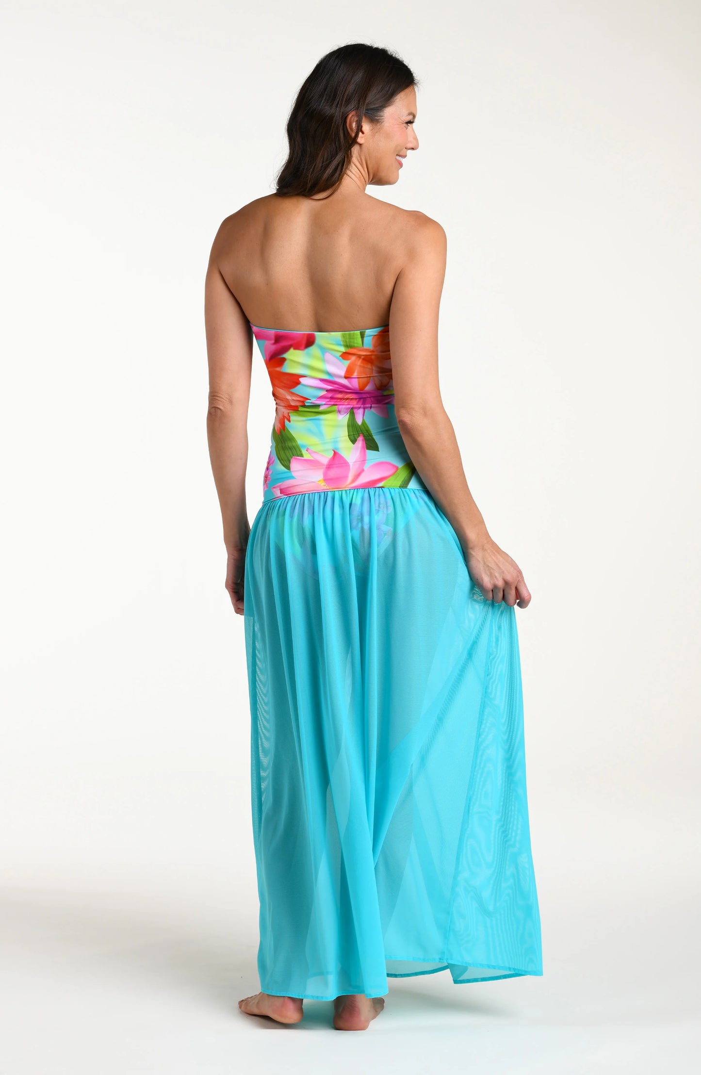 LaBlanca Sunset Botanica Strapless Convertible Maxi Dress