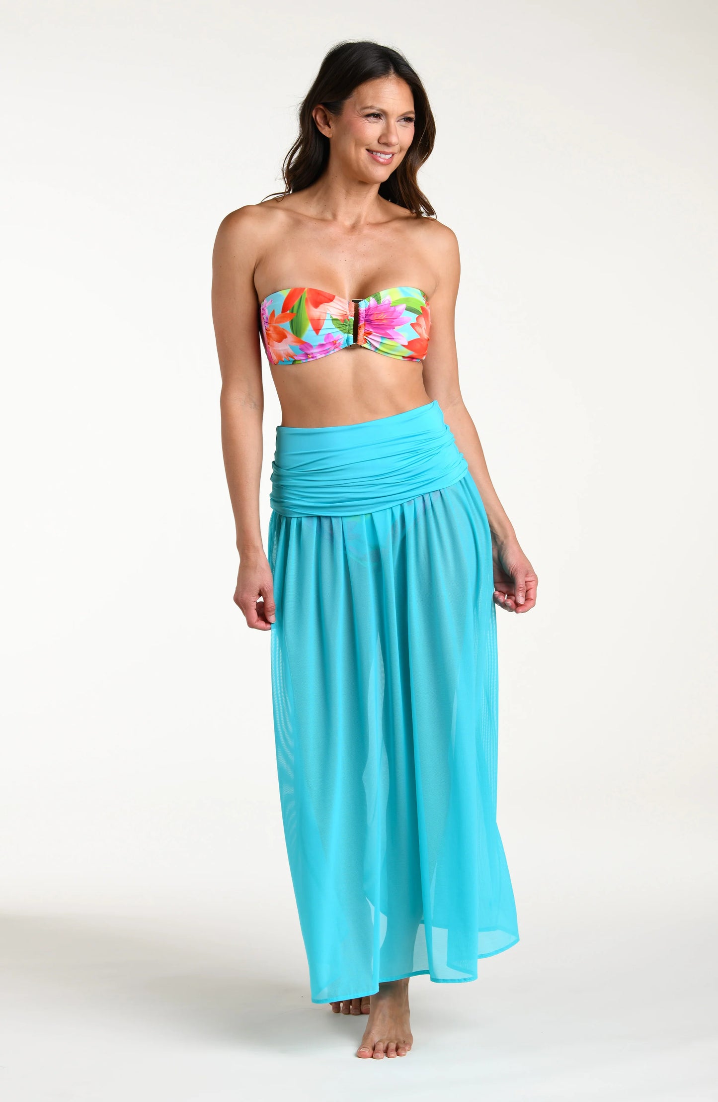 LaBlanca Sunset Botanica Strapless Convertible Maxi Dress