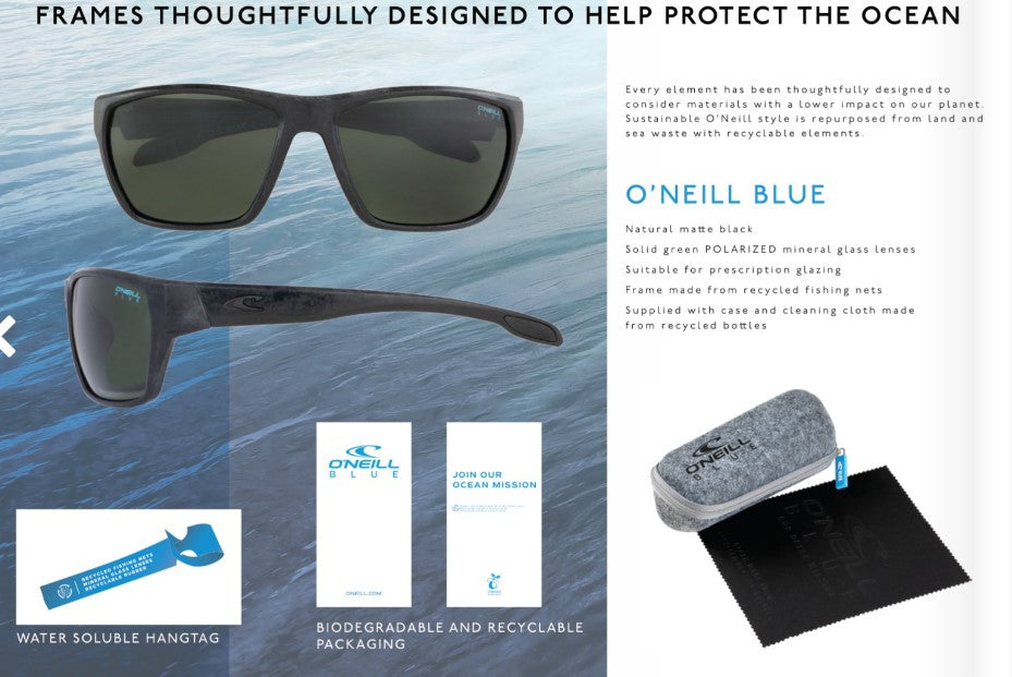 O'Neill Blue, Repurposed Sunglasses