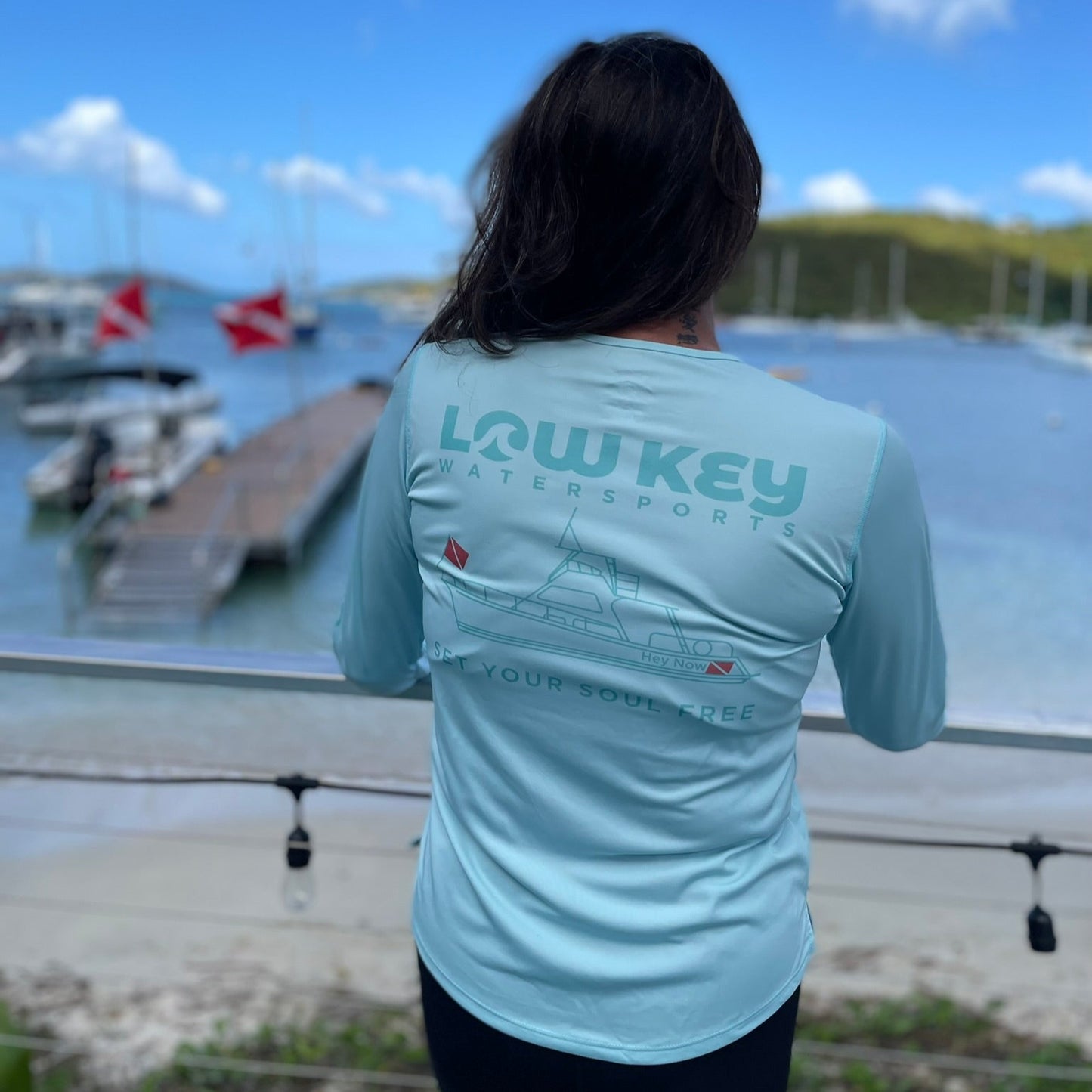 SunDial-LKW Women's Crew Neck Rashguard